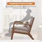 INZOY Accent Chairs Set of 2, Mid Century Modern Accent Chair - Image 4