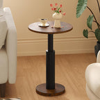 LAATOOREE Round Side Table, Accent Drink Coffee Table, Spacious Top, Thick by LAATOOREE