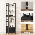 Furologee 6 Tier Bookshelf, Tall Shelf - Image 5