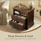 AODK 24 Inch Farmhouse Nightstand - Image 5