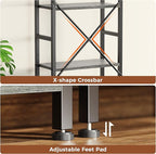 SUPERJARE Triple Bookshelf, Bookcase - Image 7