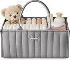 Blissful Diary Baby Diaper Caddy Organizer, Stylish Storage Basket by BlissfulDiary