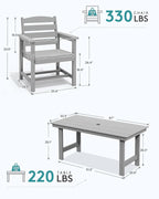 SERWALL 8-Piece Patio Dining Sets - Image 2