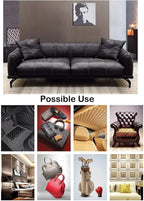 Wento Thick 3 Yard Faux Leather Fabric Soft Skin Grain PU Leather - Image 8