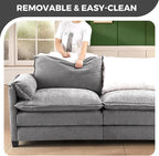 ELUCHANG Oversized 153" Modular Sectional Sofa, Comfy Deep Seat Cloud Couch - Image 5