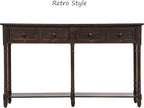 Merax Retro Console Table Sofa Table - Image 6