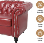 QHITTY 2 Piece Living Room Set, Sectional Chesterfield Sofa Chair Contemporary - Image 5
