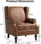Pia Ricco High Back Floral Accent Chair - Image 2
