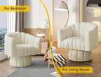 Dewhut Swivel Accent Chair Set of 2, 360° Swivel Barrel Chair - Image 3