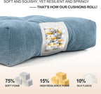 Lokex Rocking Chair Cushion Only, Tufted Non-Slip Comfortable Rocking Chair - Image 5
