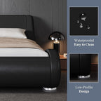 Allewie King Size Upholstered Platform Bed Frame - Image 5
