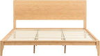 Merax King Size Bamboo Platform Bed, Mid-Century Modern Bed Frame - Image 6