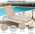 80x26x4in Lounge Cushions for Outdoor Furniture, Outdoor Lounge Chair Cushions - Image 5