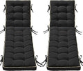 2 Pack 80x26 Inch Folding Chaise Lounge Cushion Quick Dry by AMCATON