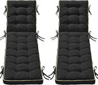 2 Pack 72x21 Inch Folding Chaise Lounge Cushion Quick Dry by AMCATON