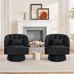 Garvee Ultra-Plush Swivel Accent Chair, 360° Barrel Lounge Chair - Image 2