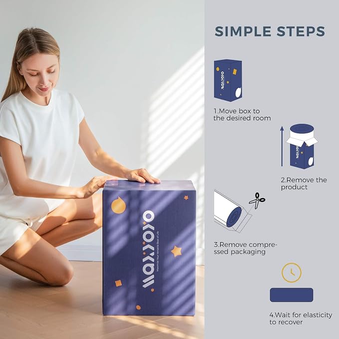 MAXYOYO Japanese Floor Mattress Futon Mattress, Thicken Tatami Mat Sleeping Pad - Image 5