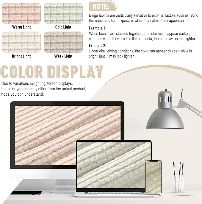 TAOCOCO Recliner Loveseat Slipcover, 6 Pieces Dual Recliner Sofa Covers - Image 5