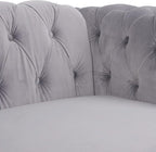 RARZOE Modern 2 Pieces Living Room Sofa Set, Contemporary Tufted Button Velvet - Image 5