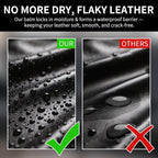 Leather Recoloring Balm with 100ml Mink Oil, Car Seats, Dye & Restorer - Image 5