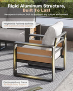 Aoxun Aluminum Patio Furniture Set - Image 4