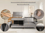 EASE MOOSE 88.5" Large Seat Velvet Loveseat Sofa, Soft Deep Seat Couches - Image 9