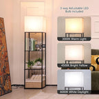 Gupuzm Floor Lamp with Shelves, Large Size Rectangle Standing Lamp with 3 Color - Image 2