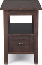 SIMPLIHOME Warm Shaker Solid Wood 14 inch Wide Transitional-Style Narrow Sides - Image 3