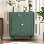 ORRD Fluted Storage Cabinet, Modern Credenza Wooden Accent Sideboard Buffet - Image 6