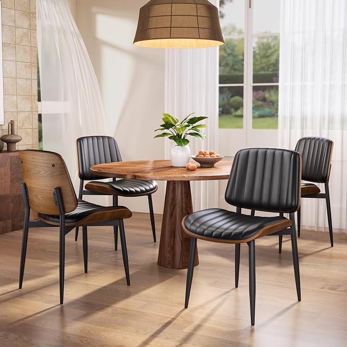 YaFiti Dining Chairs Set of 2, Mid Century Modern Dining Room Kitchen Chairs - Image 3