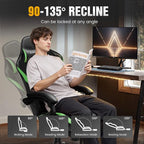GTPLAYER Gaming Chair with Pocket Spring Cushion, Leather Office Chair with - Image 7