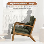 INZOY Accent Chairs Set of 2, Mid Century Modern Accent Chair - Image 4