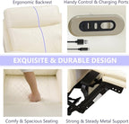 Power Leather Recliner Sofa Chair, Living Room Furniture Sets, Breathing - Image 4