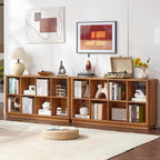 Joaxswe 8 Cube Storage Book Shelf, Floor Standing Wooden Cubby Bookcase - Image 4