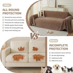 Couch Cover for Dogs, Boho Sofa Covers for 2 Cushion Couch, Chenille Sofa - Image 3