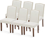 DUMOS Dining Chairs Set of 6, Modern PU Kitchen Table Chairs by DumosLifestyle