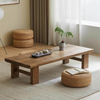 Solid Wood Japanese Tatami Coffee Table - Image 4