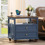 Joaxswe Farmhouse Nightstand Set of 2 - Image 7