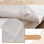 Dog Couch Cover for Sofa 100% Waterproof Faux Linen Sofa Covers for 3 Cushion - Image 5