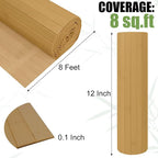 Bamboo Wall Panel for Interior Wall Decor, Renewable Pole Wrap Wainscoting Roll - Image 2