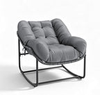 GarveeLife Outdoor Lazy Rocking Chair, Single Metal Rocker by GarveeLife