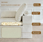 ANONER 78" Loveseat Sofa, Deep Seats, Cloud Sectional Couches - Image 4