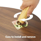 BAMEOS Bamboo Nesting Triangle End Table - Image 3