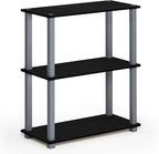 Furinno TURN-S-TUBE Storage Shelves, 3-Tier Book Shelf, Corner Shelf, Toolless - Image 5