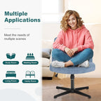 OLIXIS Criss Cross Chairs Legged Armless No Wheels Wide Seat Height Adjustable - Image 3