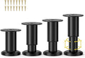 Wlrrcwdttc 4 Pcs Metal Adjustable Furniture Legs 3.15-4.72 inch, Adjustable by Wlrrcwdttc