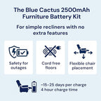 Blue Cactus 2500mAh Rechargeable Battery Pack - Image 2