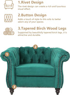 QHITTY 2 Piece Living Room Set, Sectional Chesterfield Sofa Chair Contemporary - Image 3
