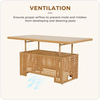 Grand patio 7-Piece Patio Wicker Furniture Set - Image 8