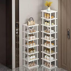 Bamboo Shoe Rack 12 Tier- Vertical Shoe Rack - Image 6